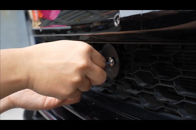 Amazon.com: JIAHCN Front Grille No Drill License Plate Mount